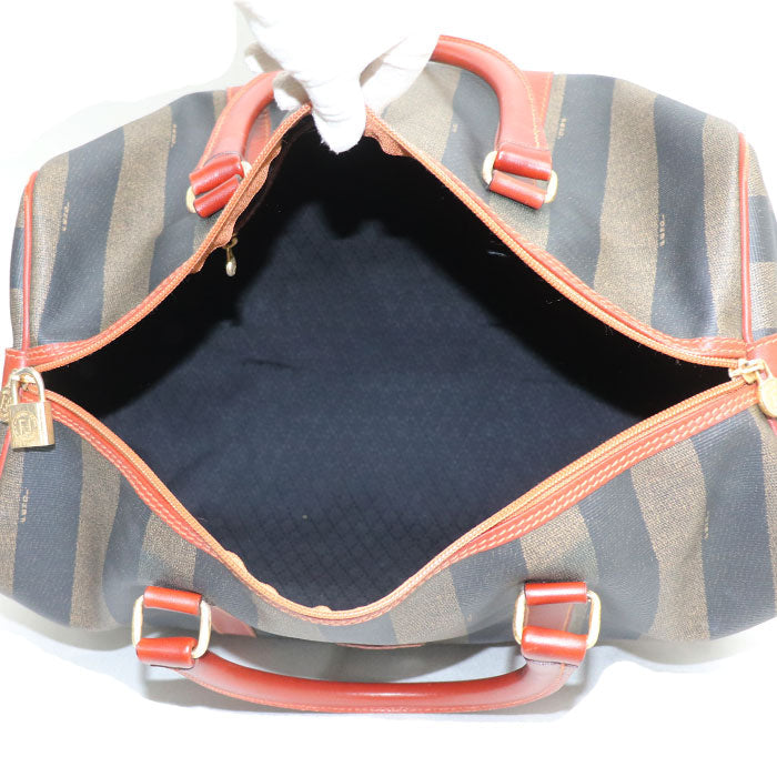 Fendi Pequin PVC Boston Bag