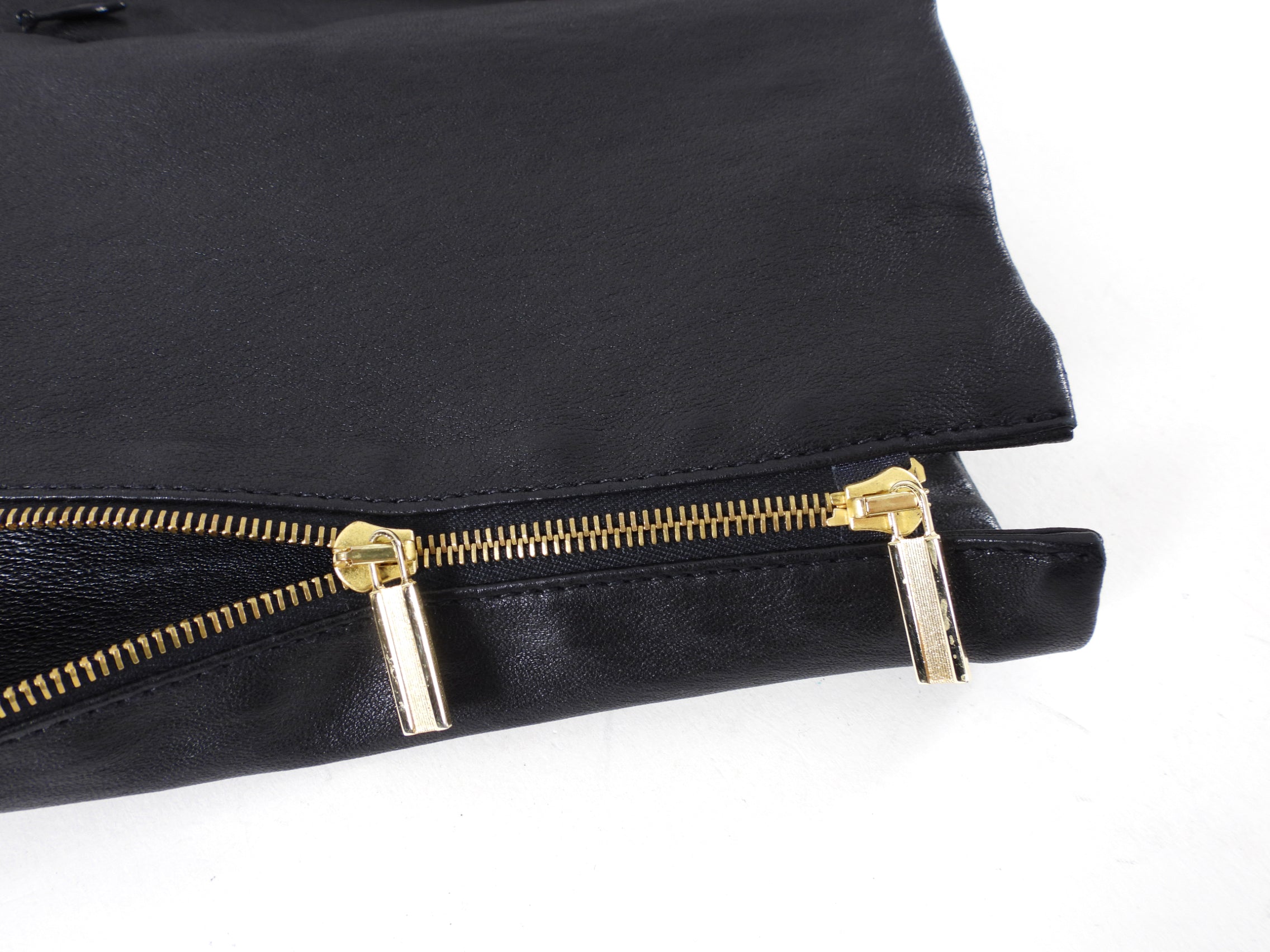 The Row Black Anasta Stretch Lambskin Zip Jacket - USA 6