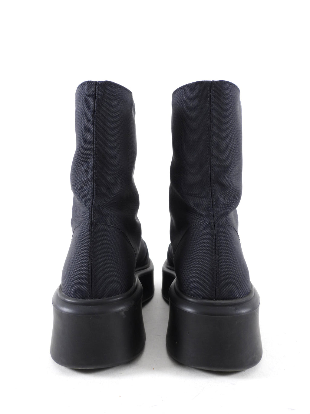 The Row Black Nylon Zipped Ankle Boots - 37