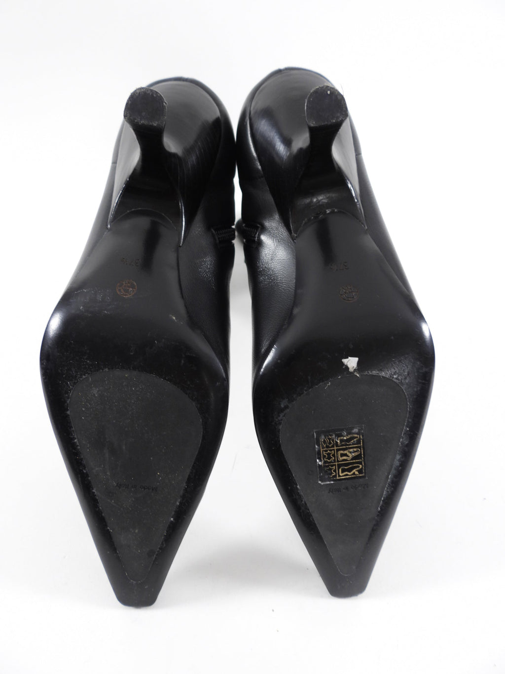 The Row Black Stretch Nappa Leather Boot - 37
