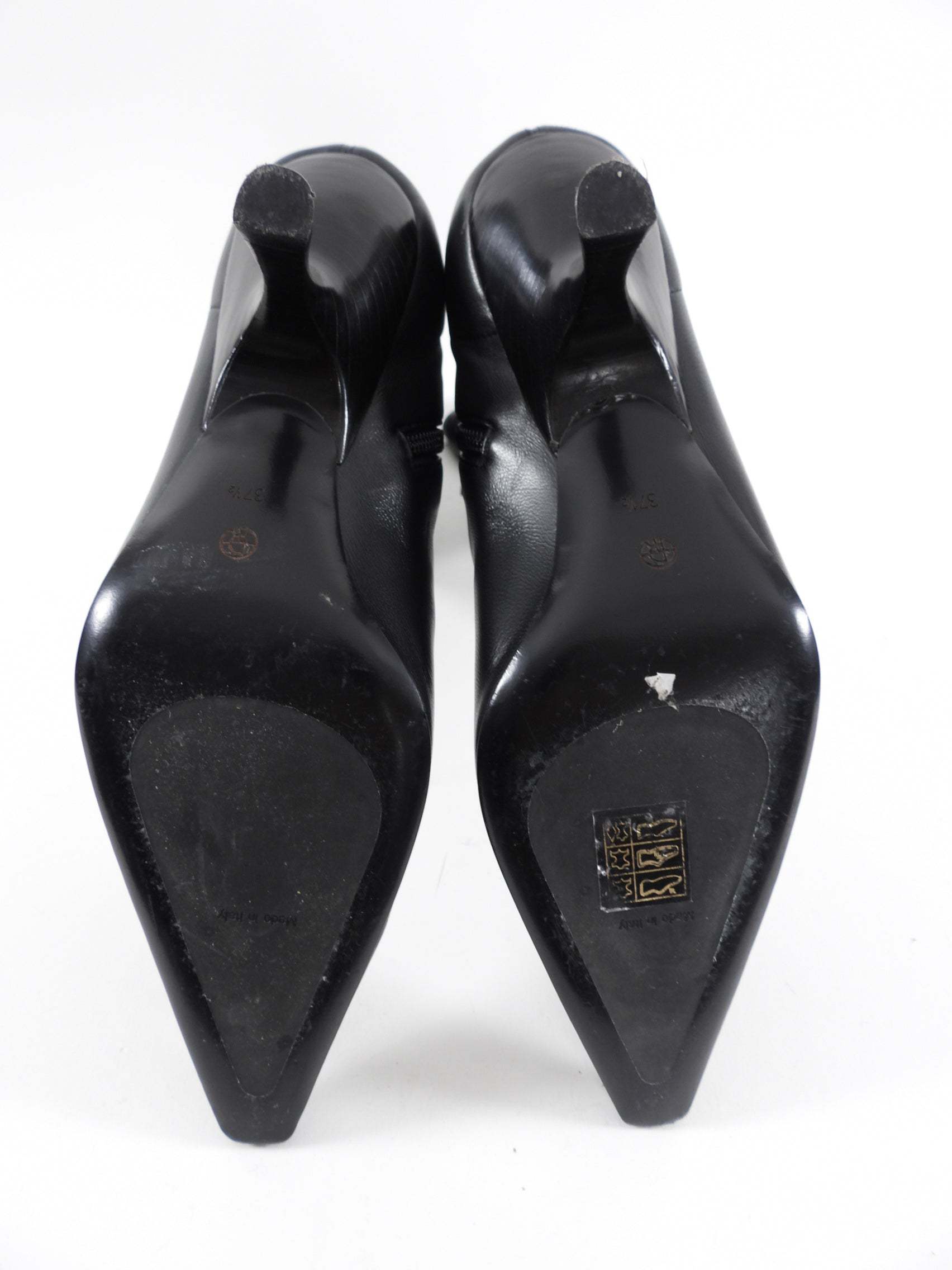 The Row Black Stretch Nappa Leather Boot - 37