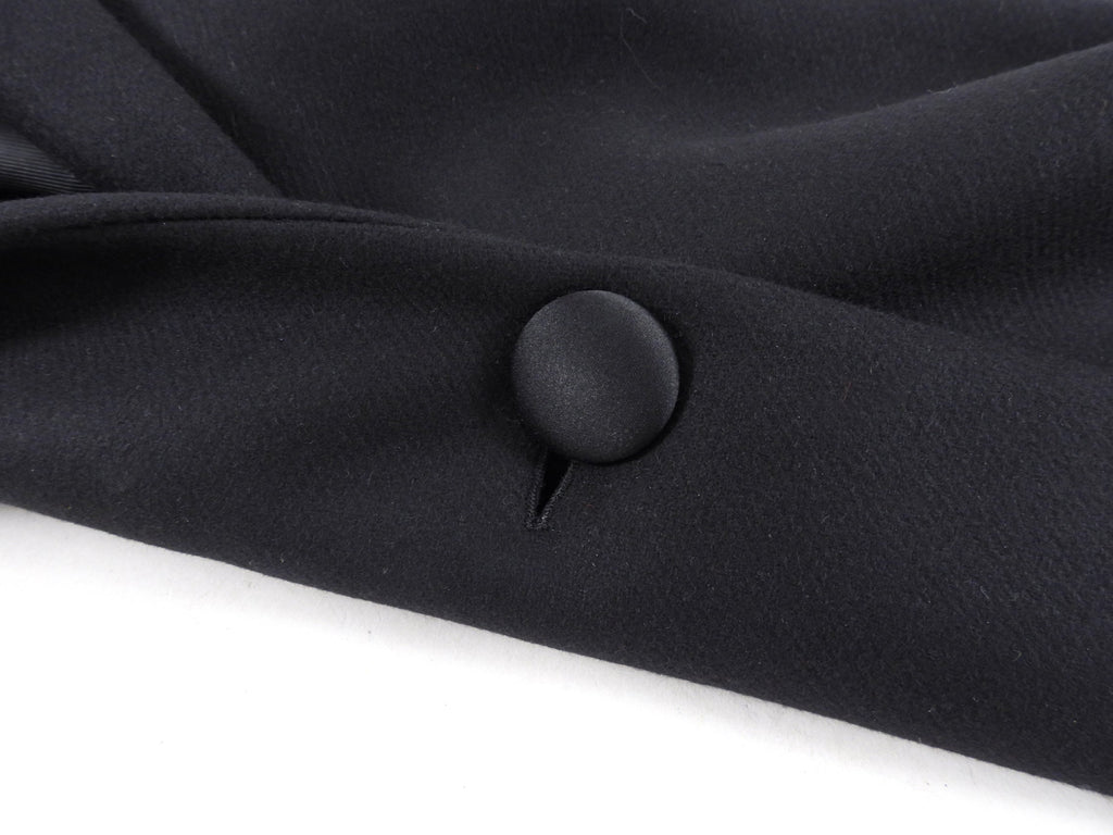 The Row Black Long Asymmetrical Fabrice Coat - 2/4