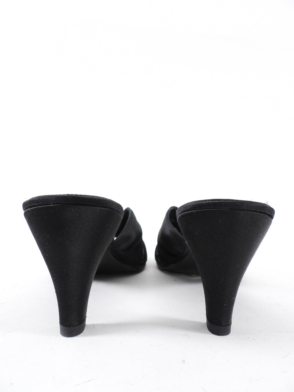 The Row Black Satin The Knot Pump - 37
