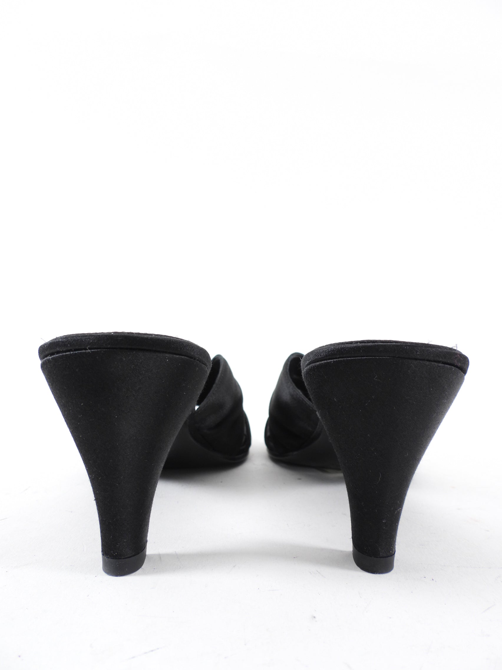 The Row Black Satin The Knot Pump - 37