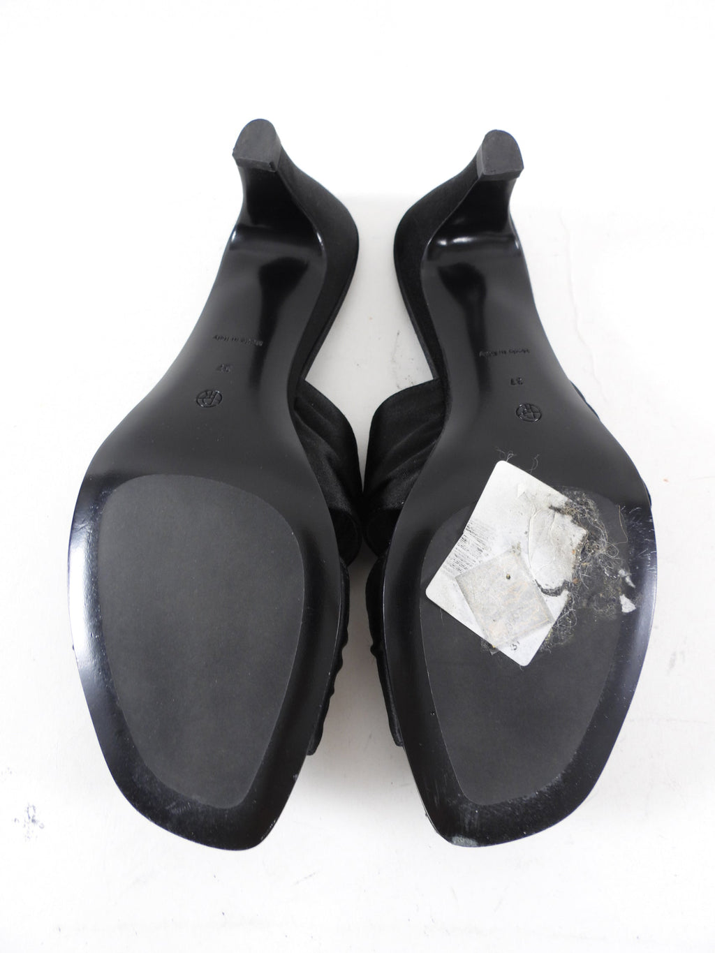 The Row Black Satin The Knot Pump - 37