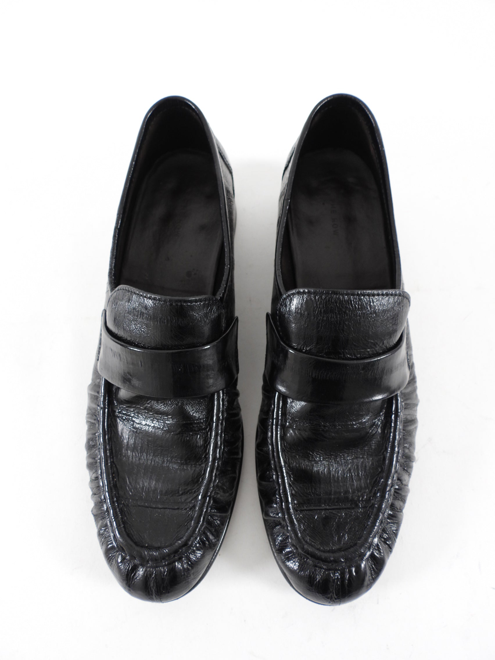 The Row Black Soft Loafer in Eel- 36.5