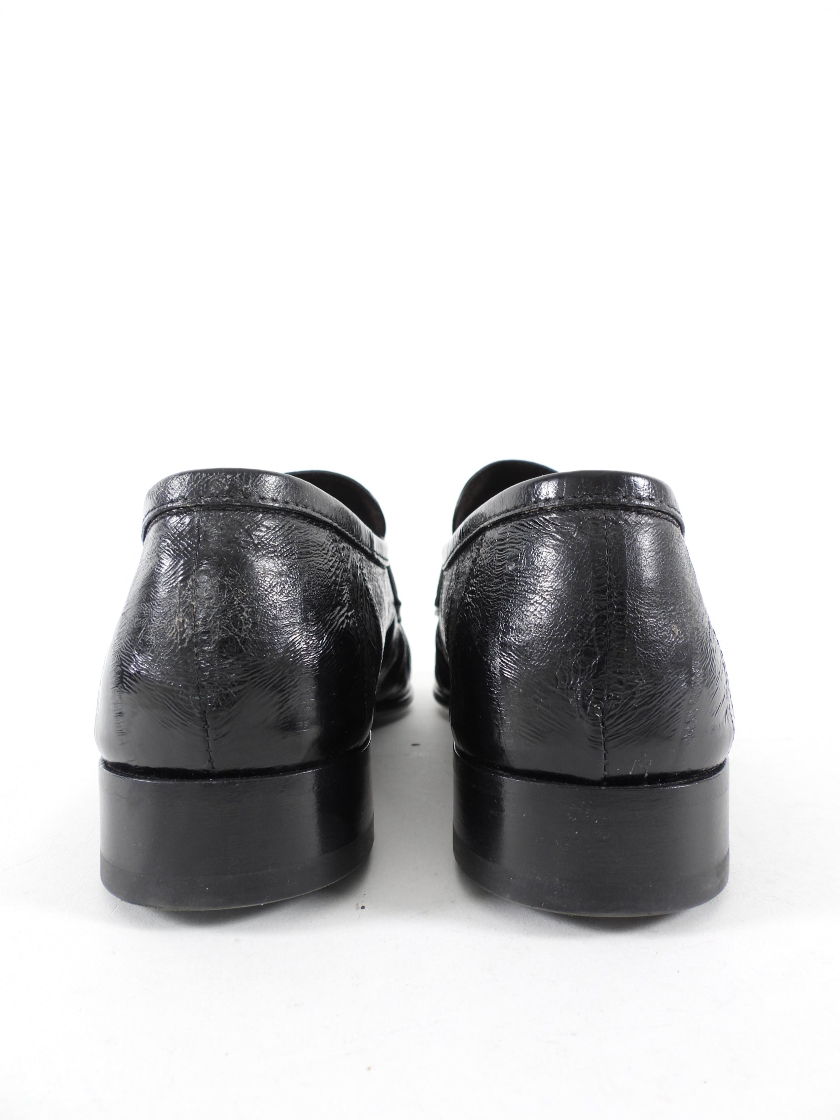 The Row Black Soft Loafer in Eel- 36.5