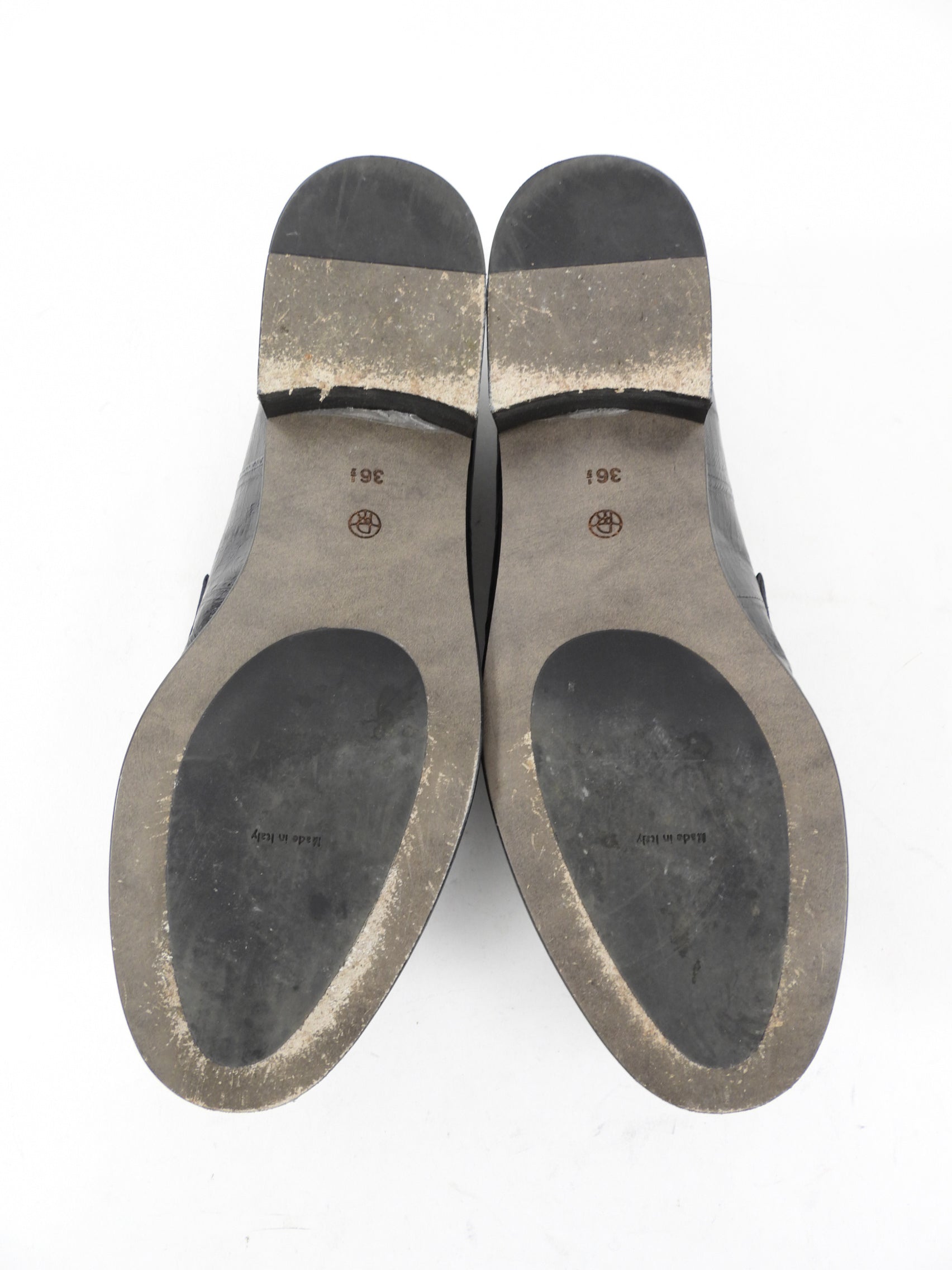 The Row Black Soft Loafer in Eel- 36.5