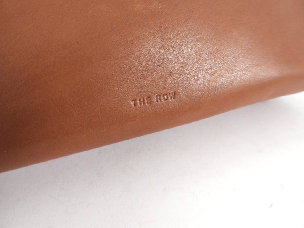 The Row Brown Soft Calfskin Sienna Clutch Bag