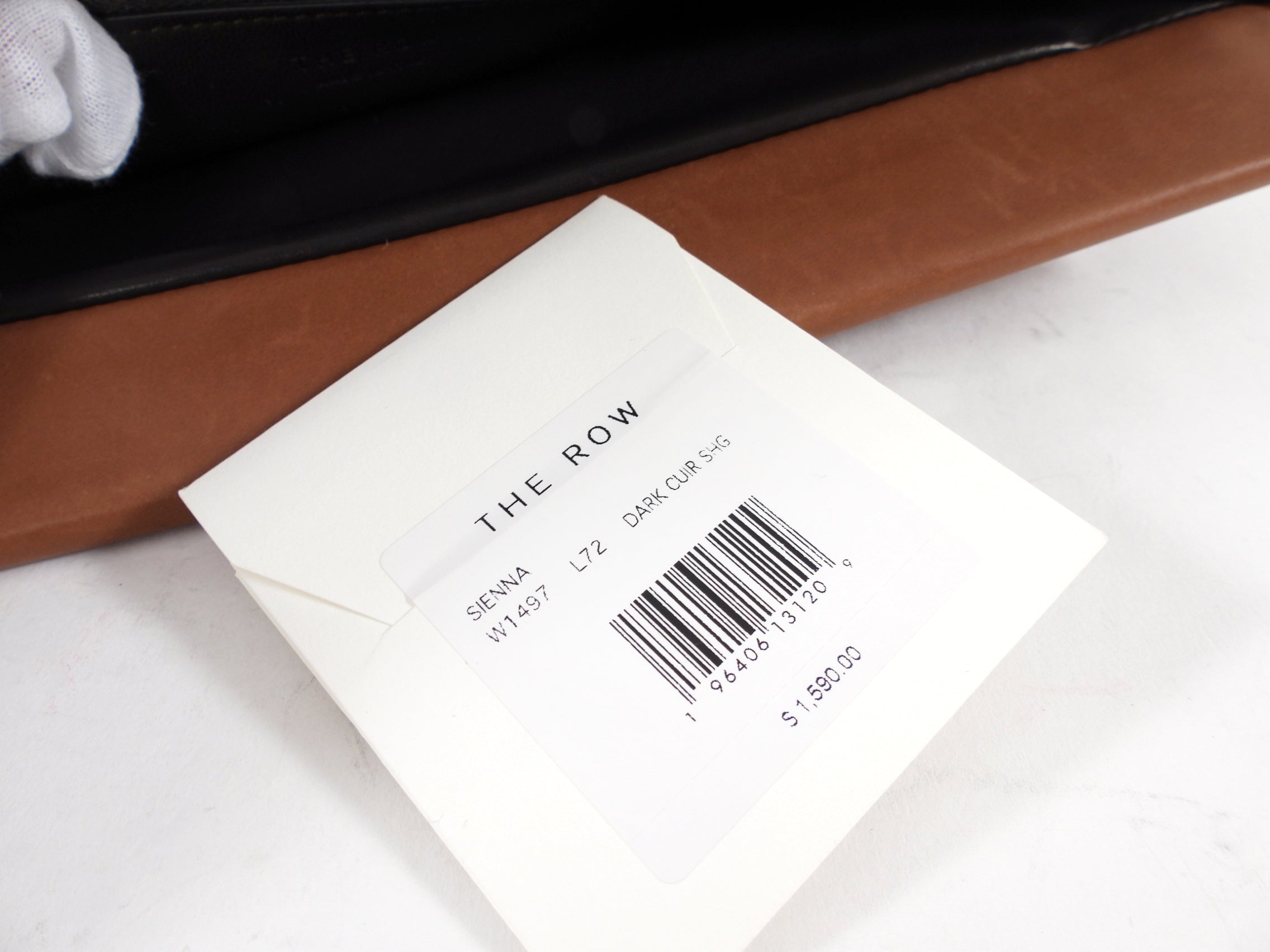 The Row Brown Soft Calfskin Sienna Clutch Bag