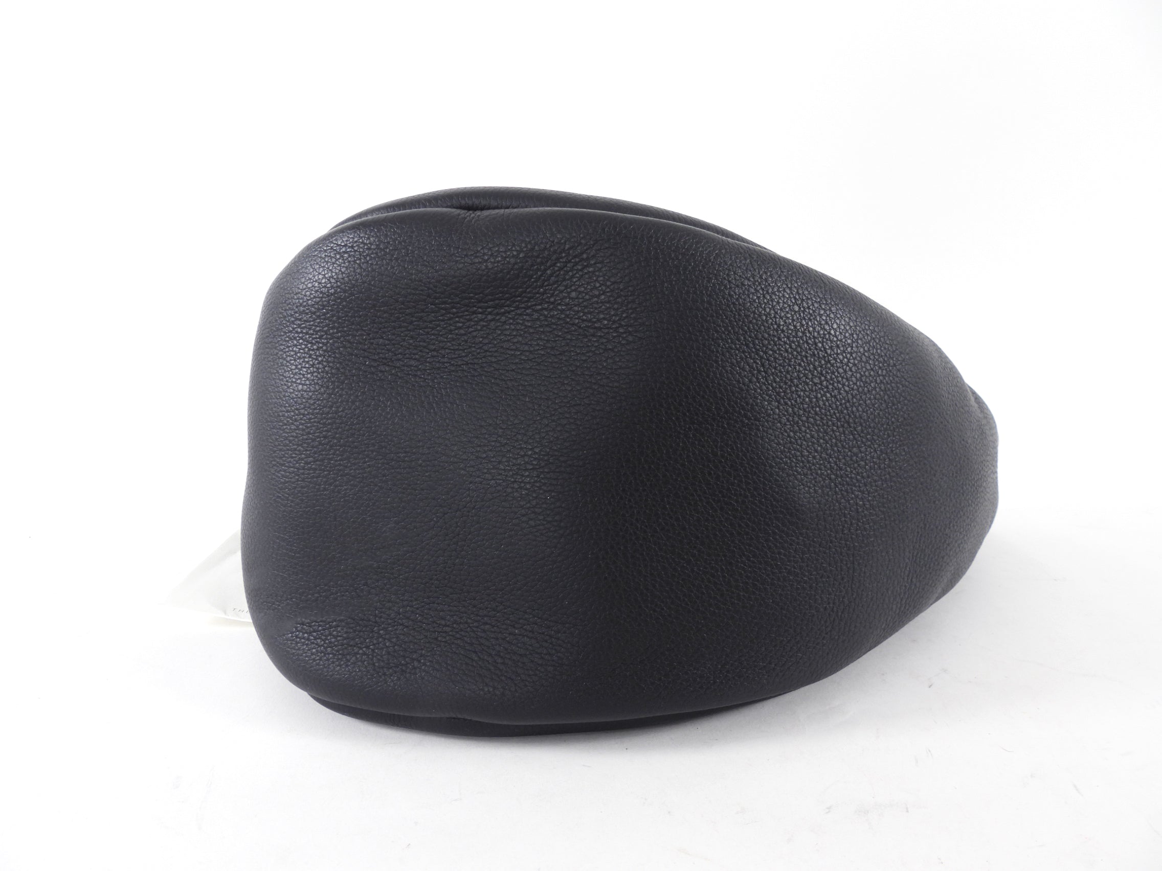 The Row Black Leather Slouchy Banana Bag