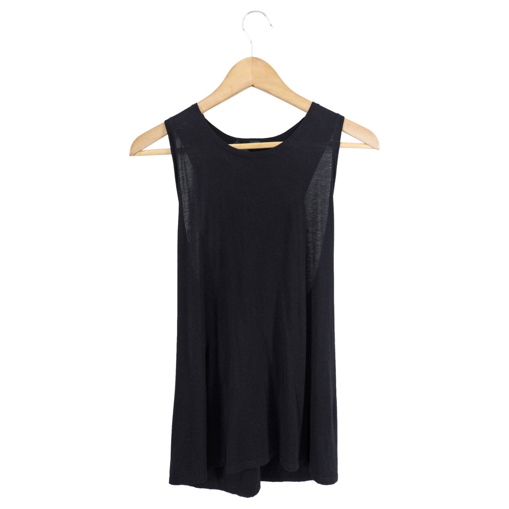 The Row Black Light Twist Racer Back Tank Top - L