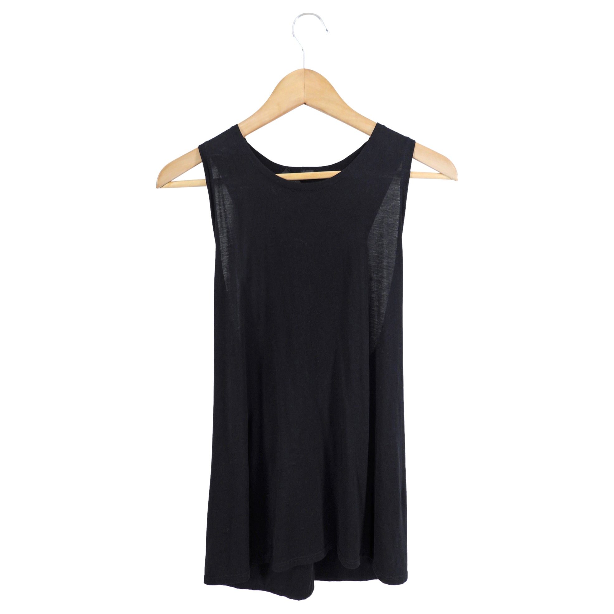 The Row Black Light Twist Racer Back Tank Top - L
