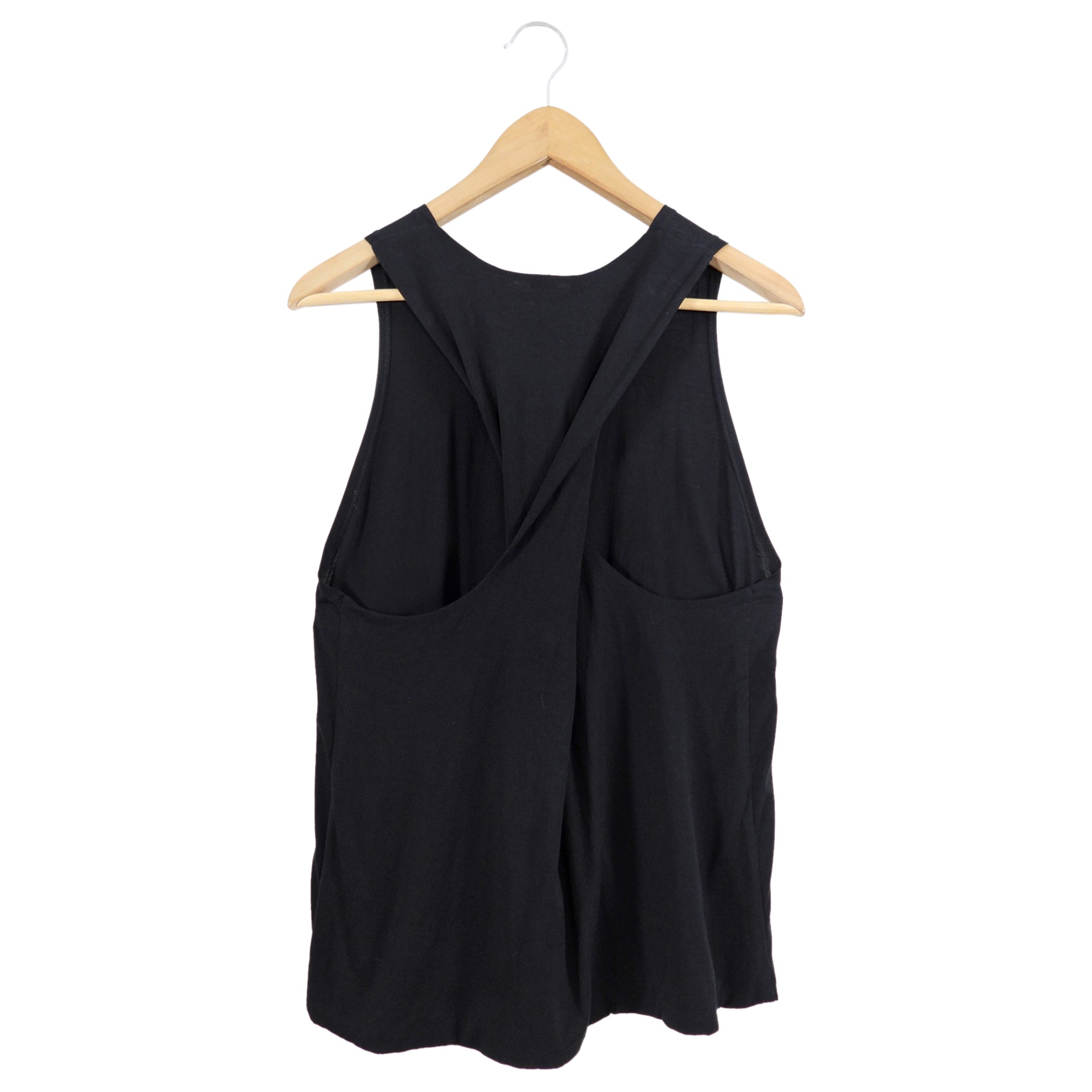 The Row Black Light Twist Racer Back Tank Top - L