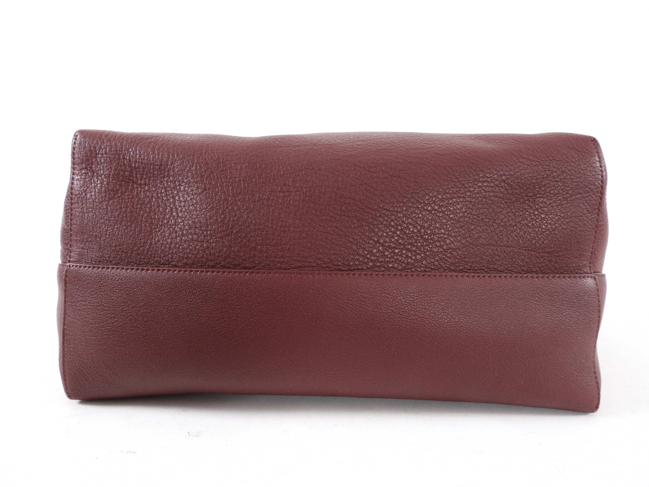The Row Maroon Leather Park Tote Shopper Bag