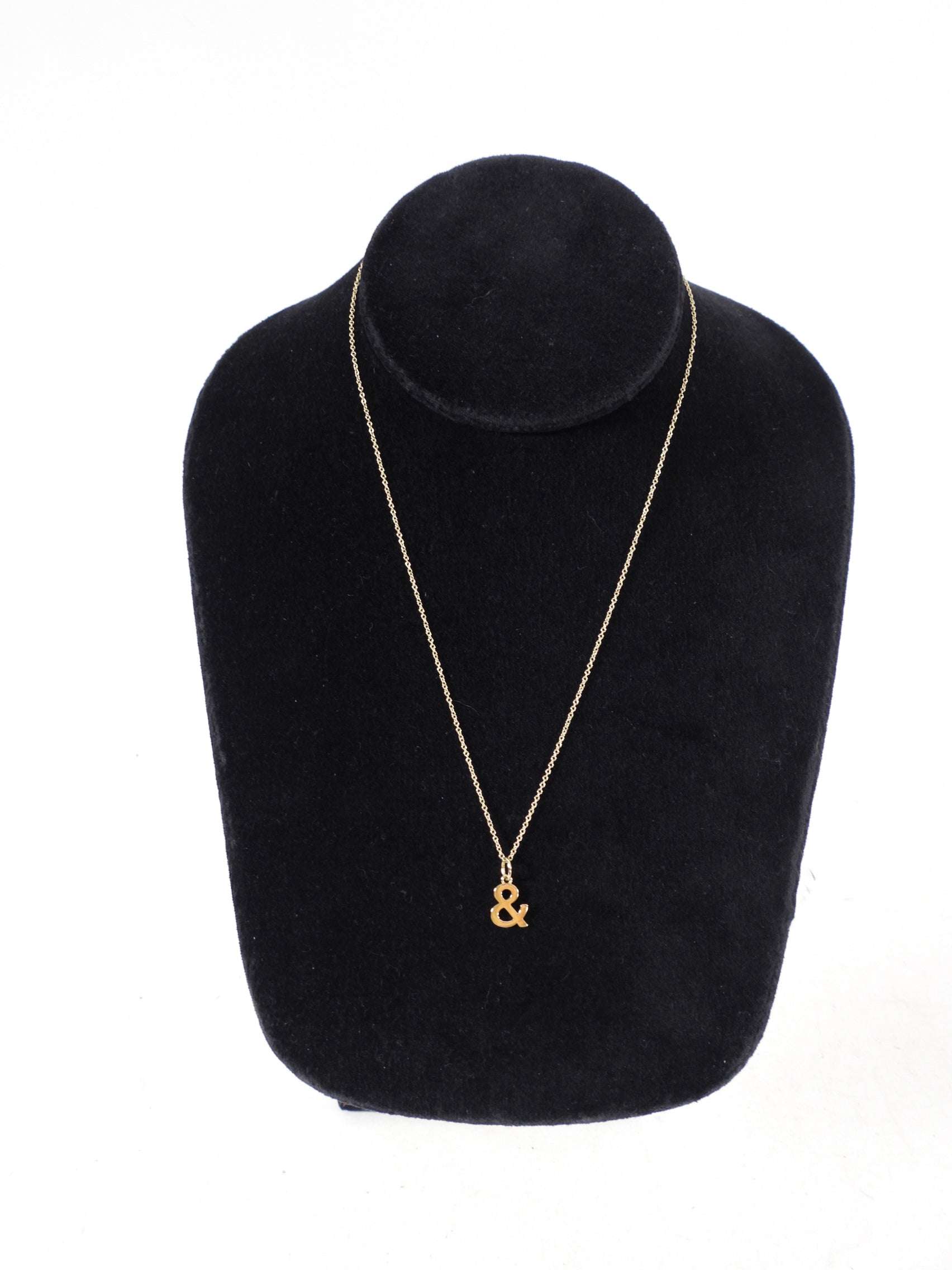 Tiffany & Co.  18k Gold Ampersand Necklace
