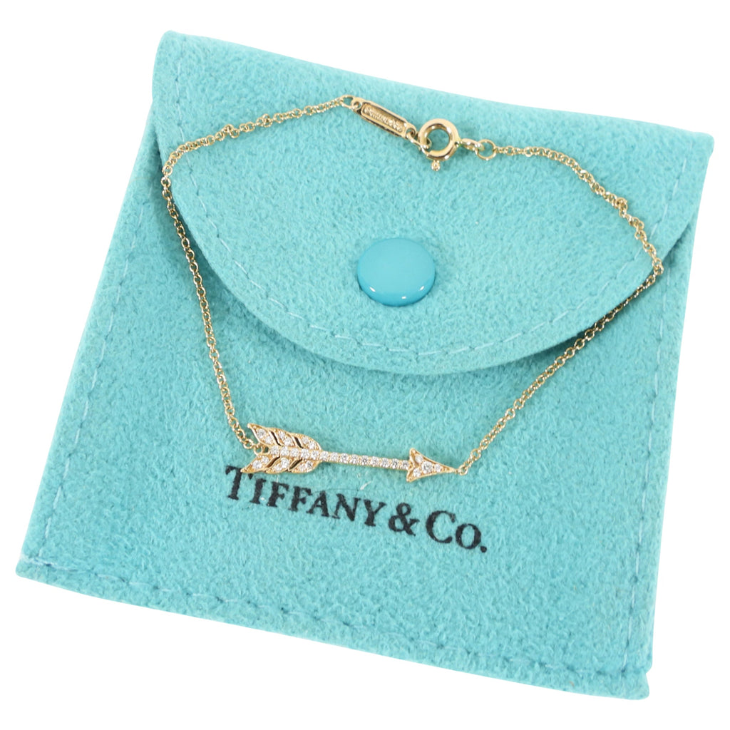 Tiffany & Co.  18k Rose Gold Diamond Grafitti Arrow Bracelet