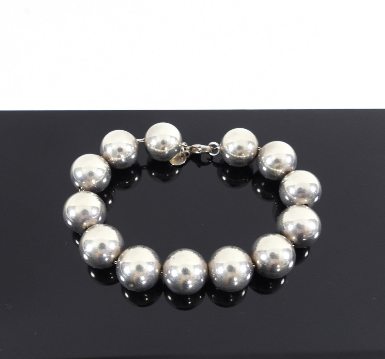 Tiffany & Co.  Sterling Silver 14mm Ball Bead Bracelet