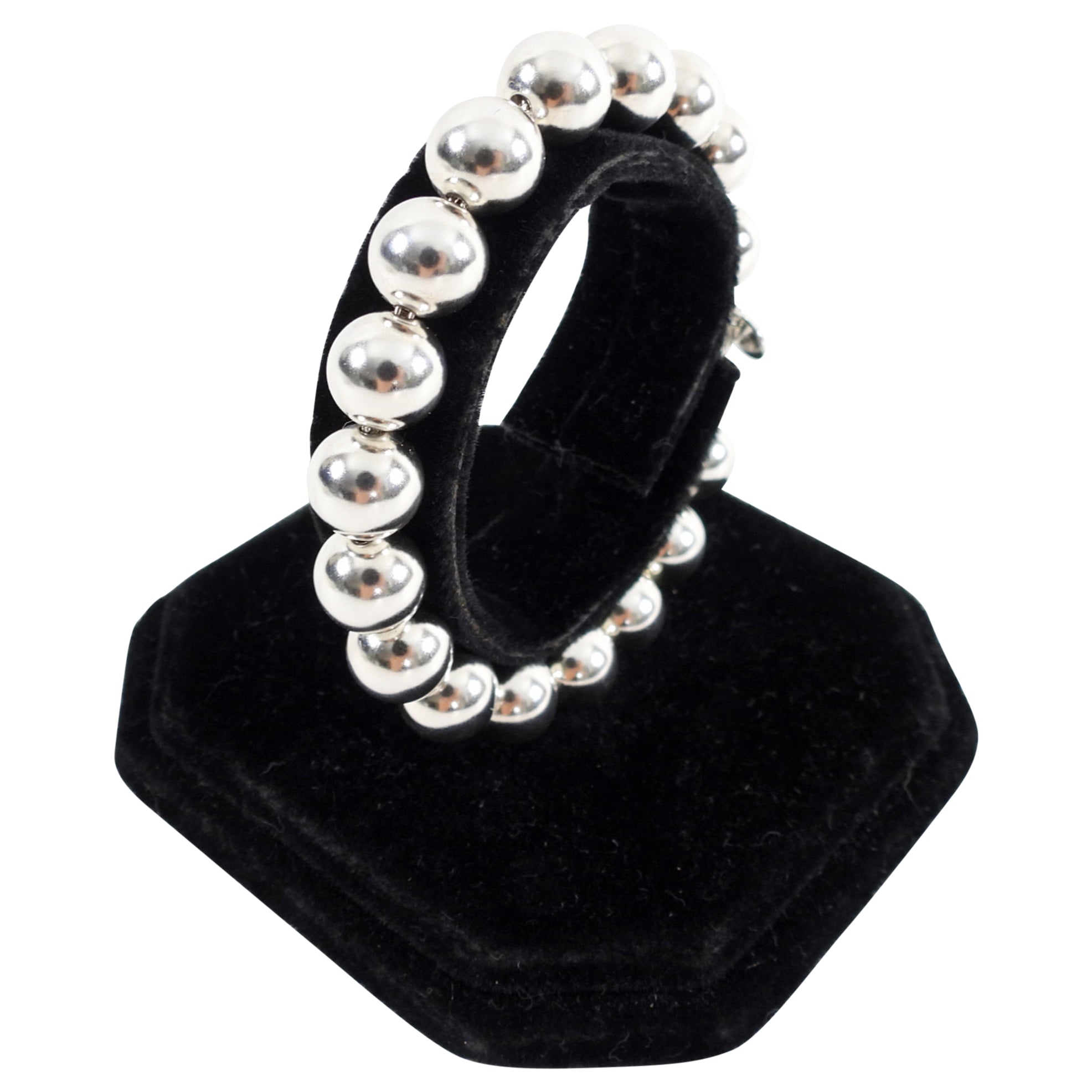 Tiffany & Co.  Sterling Silver 10mm Ball Bracelet