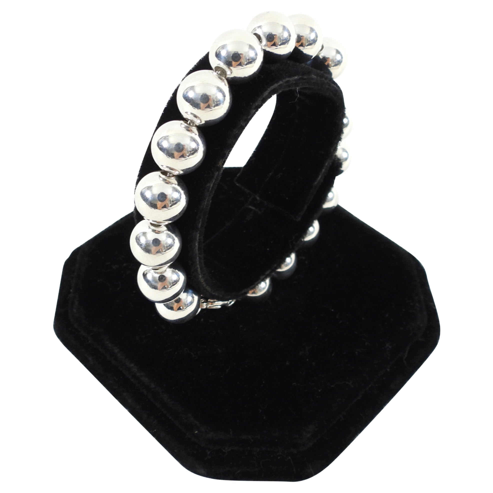 Tiffany & Co.  Sterling Silver 10mm Ball Bead Bracelet