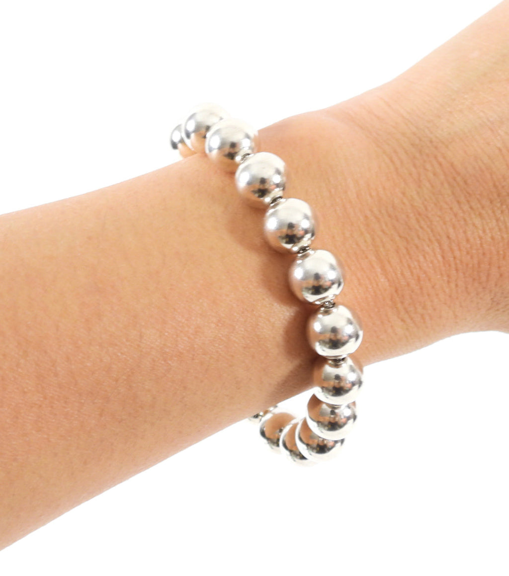 Tiffany & Co.  Sterling 10mm Ball Bracelet