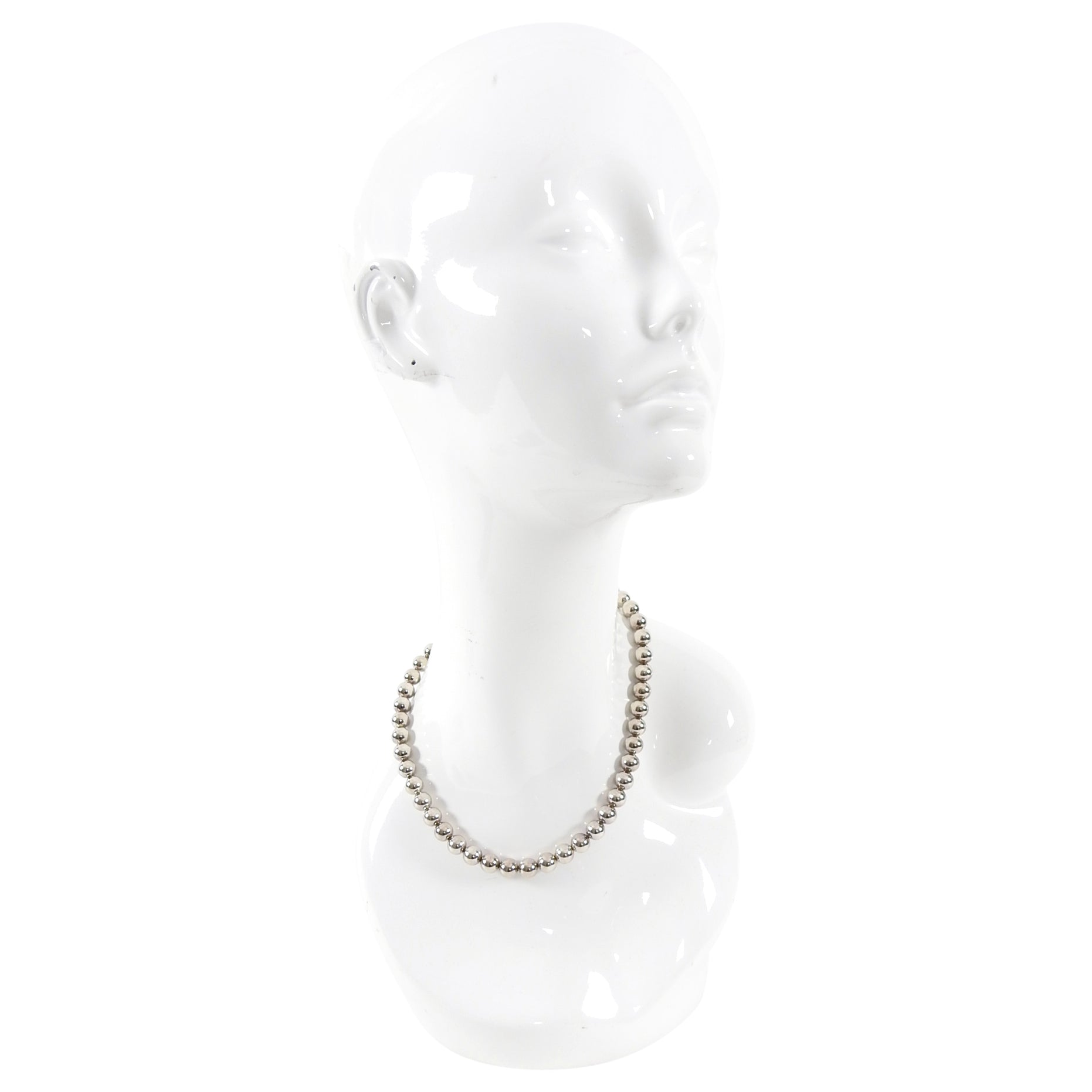 Tiffany and Co. Hardwear Sterling Silver Ball Bead Necklace