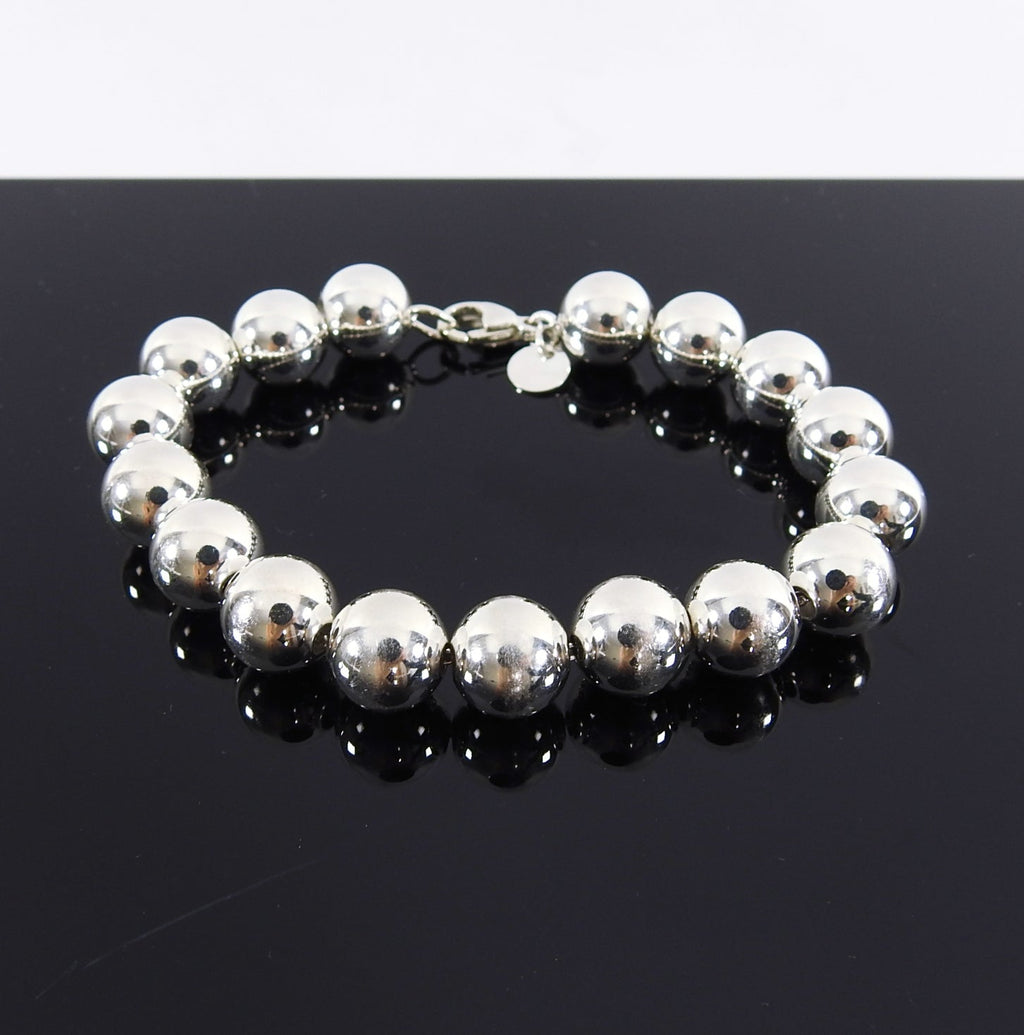 Tiffany and Co Sterling Silver 10mm Ball Bracelet