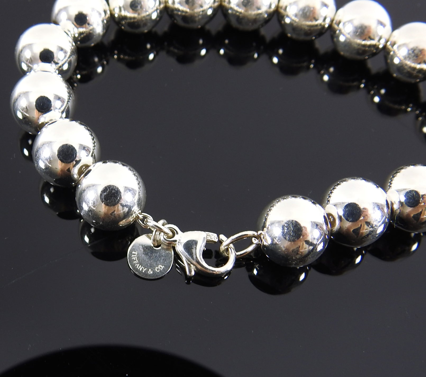 Tiffany and Co Sterling Silver 10mm Ball Bracelet
