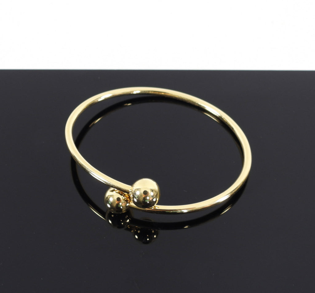 Tiffany 18k Yellow Gold Hardwear Ball Bypass Bracelet