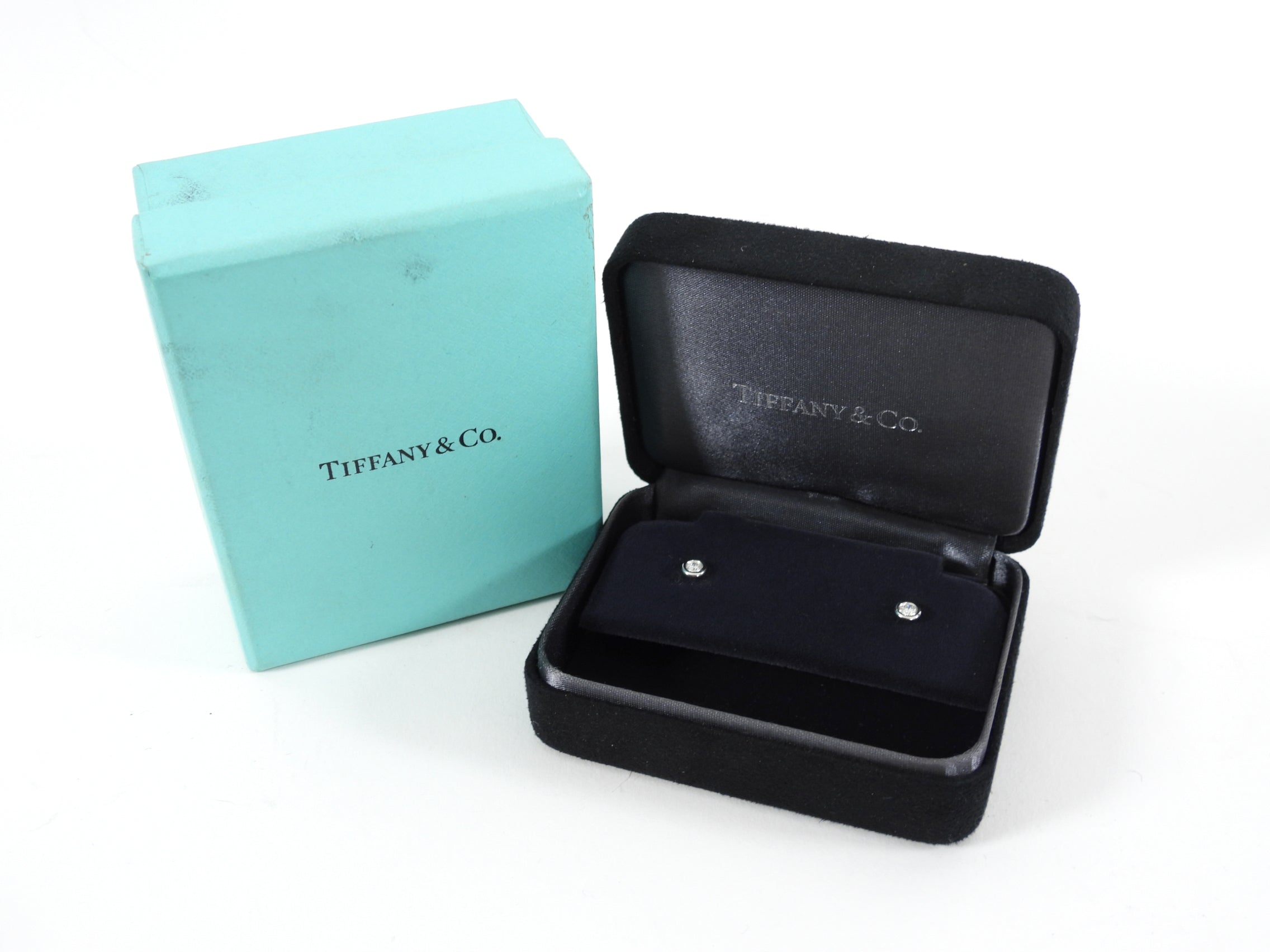 Tiffany & Co. Diamonds by the Yard Platinum Diamond Stud Earrings