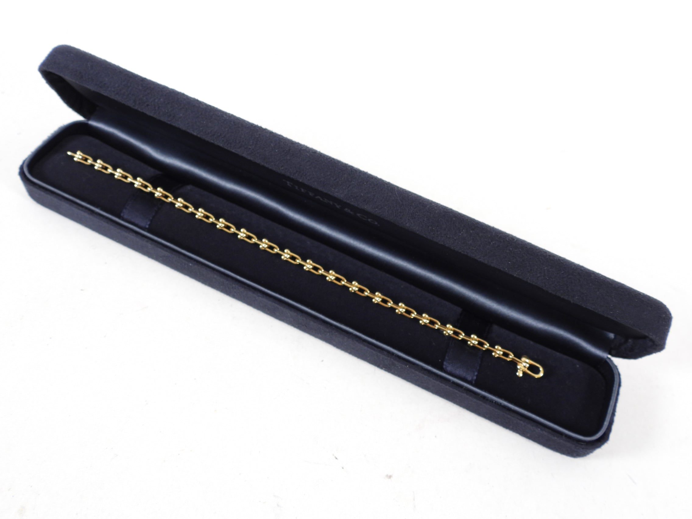 Tiffany & Co. 18k Yellow Gold Hardwear Micro Link Bracelet