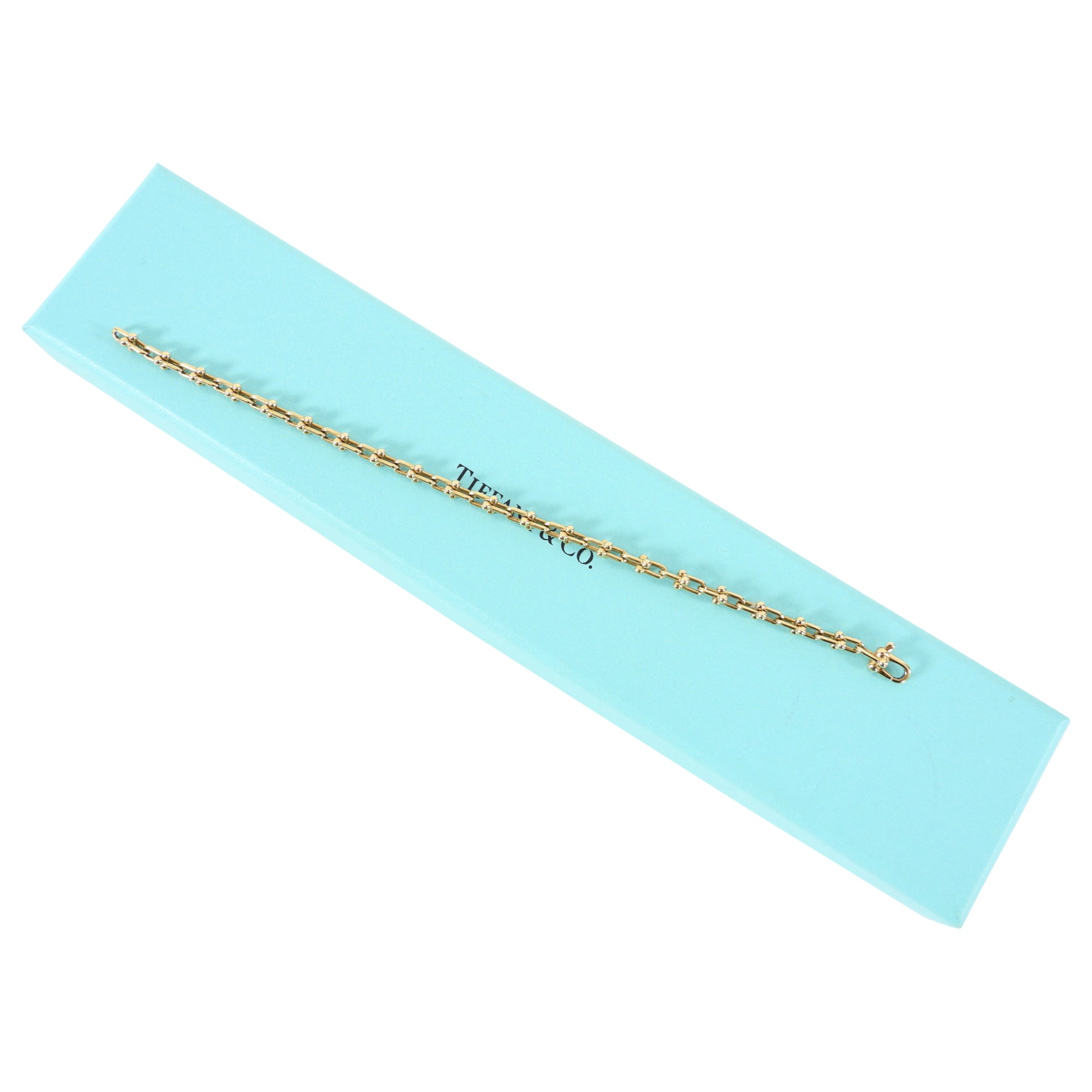 Tiffany & Co. 18k Yellow Gold Hardwear Micro Link Bracelet