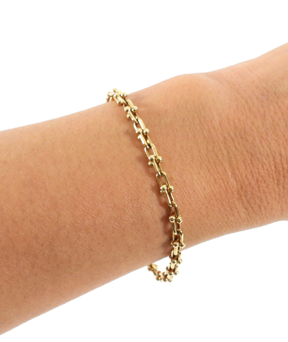 Tiffany & Co. 18k Yellow Gold Hardwear Micro Link Bracelet