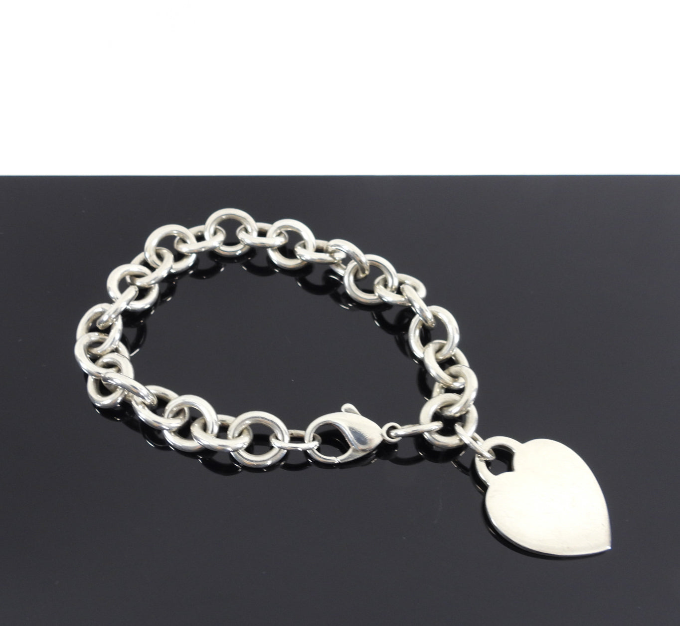 Tiffany & Co.  Sterling Silver Heart Tag Bracelet