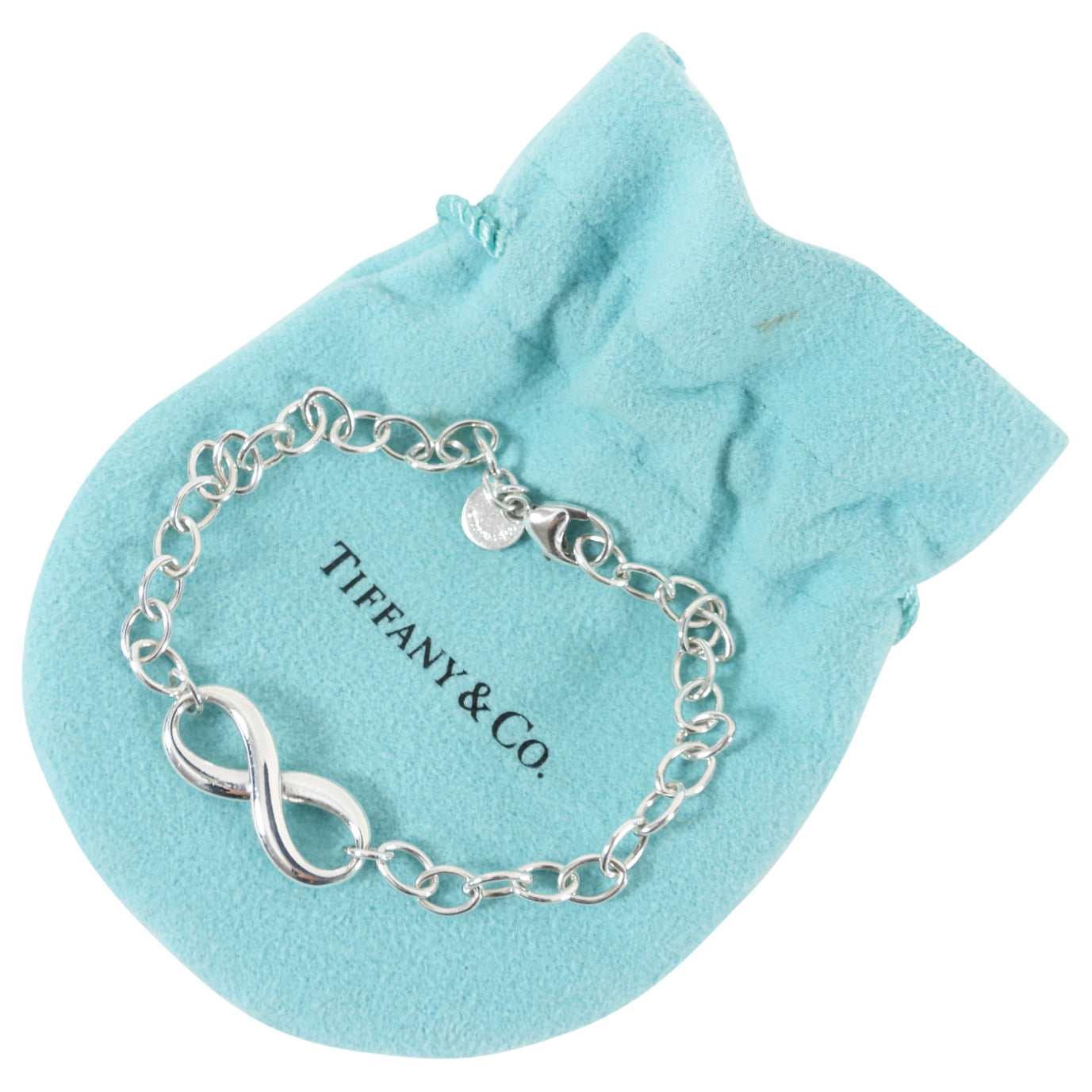 Tiffany and Co.  Sterling Silver Infinity Bracelet