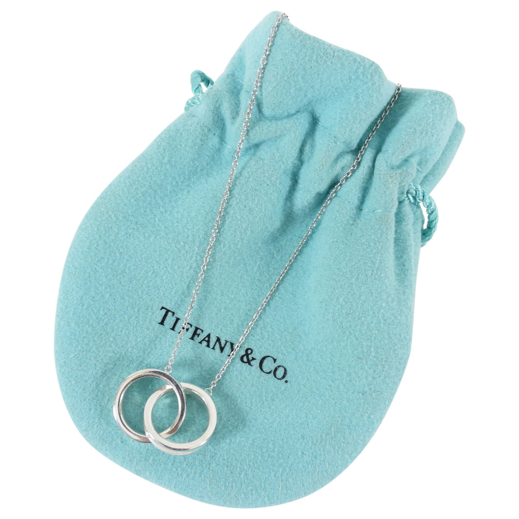Tiffany and Co.  Sterling Silver Interlocking Circles Pendant Necklace