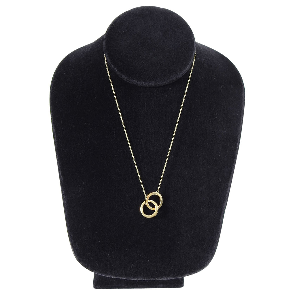 Tiffany and Co.  18k Gold Interlocking Circles Pendant Necklace