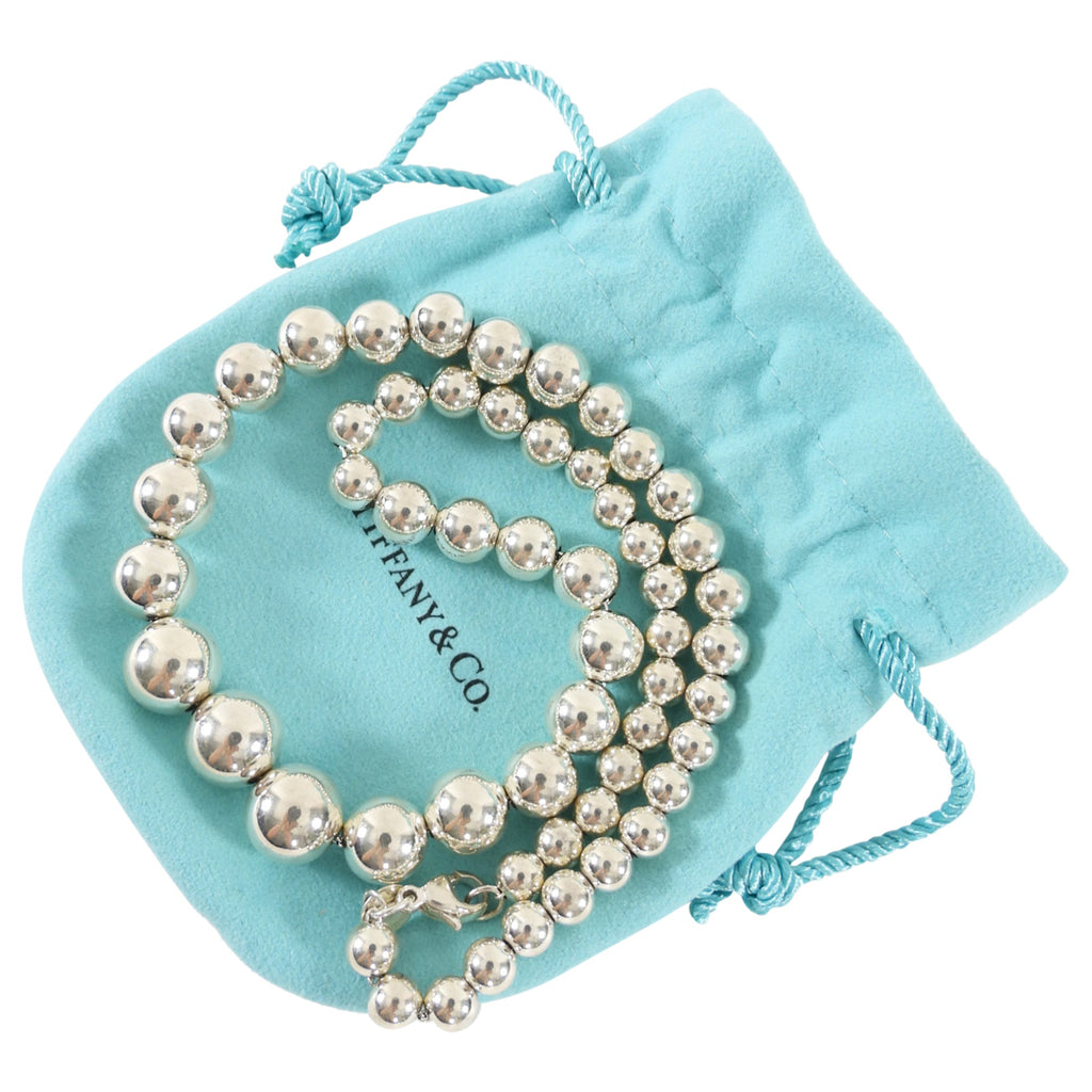 Tiffany & Co. Sterling Silver Graduated Ball Necklace