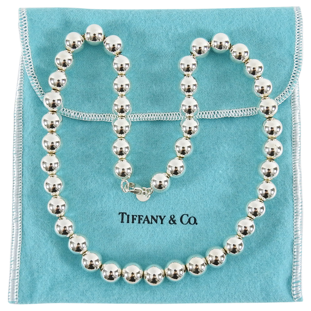 Tiffany and Co Sterling Silver Hardwear Ball Necklace