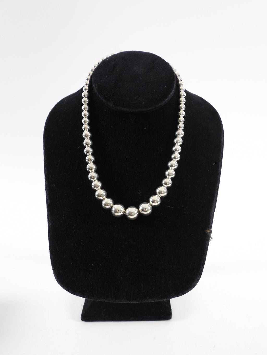 Tiffany & Co. Sterling Silver Graduated Ball Necklace