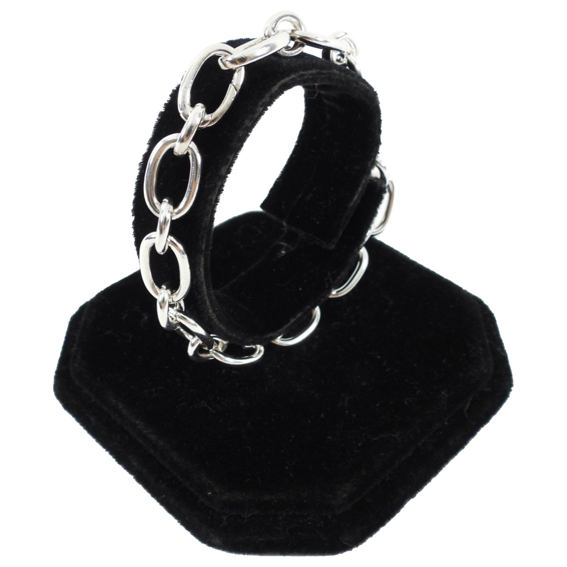 Tiffany & Co.  Sterling Silver Oval Clasping Link Bracelet