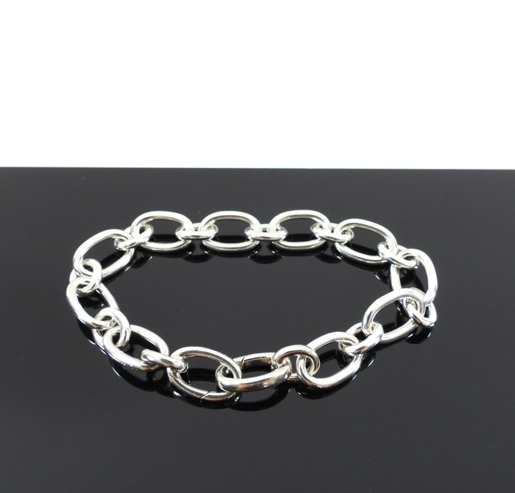 Tiffany & Co.  Sterling Silver Oval Clasping Link Bracelet
