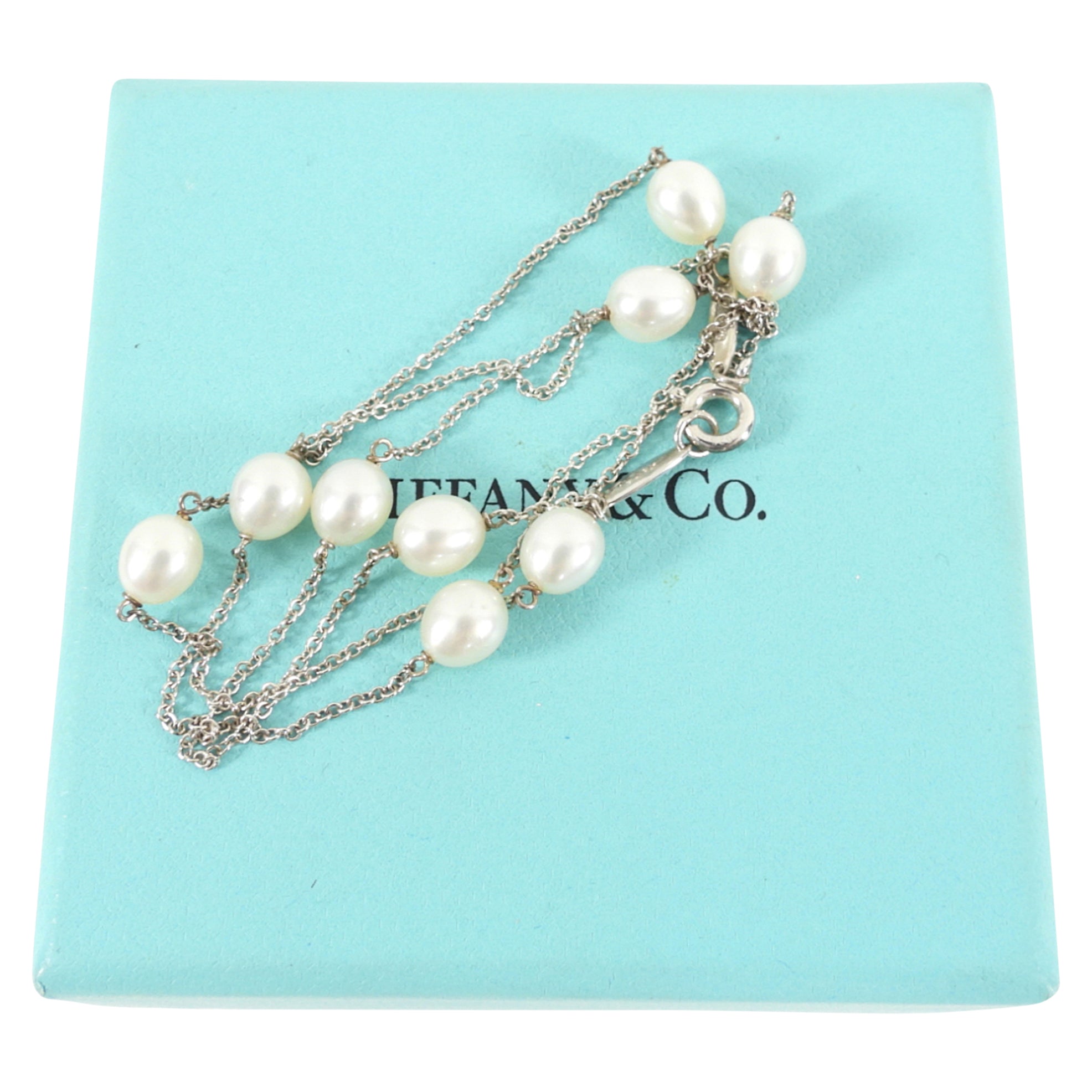 Tiffany Pearls by the Yard Sterling Silver Necklace