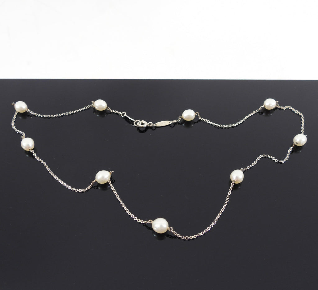 Tiffany Pearls by the Yard Sterling Silver Necklace