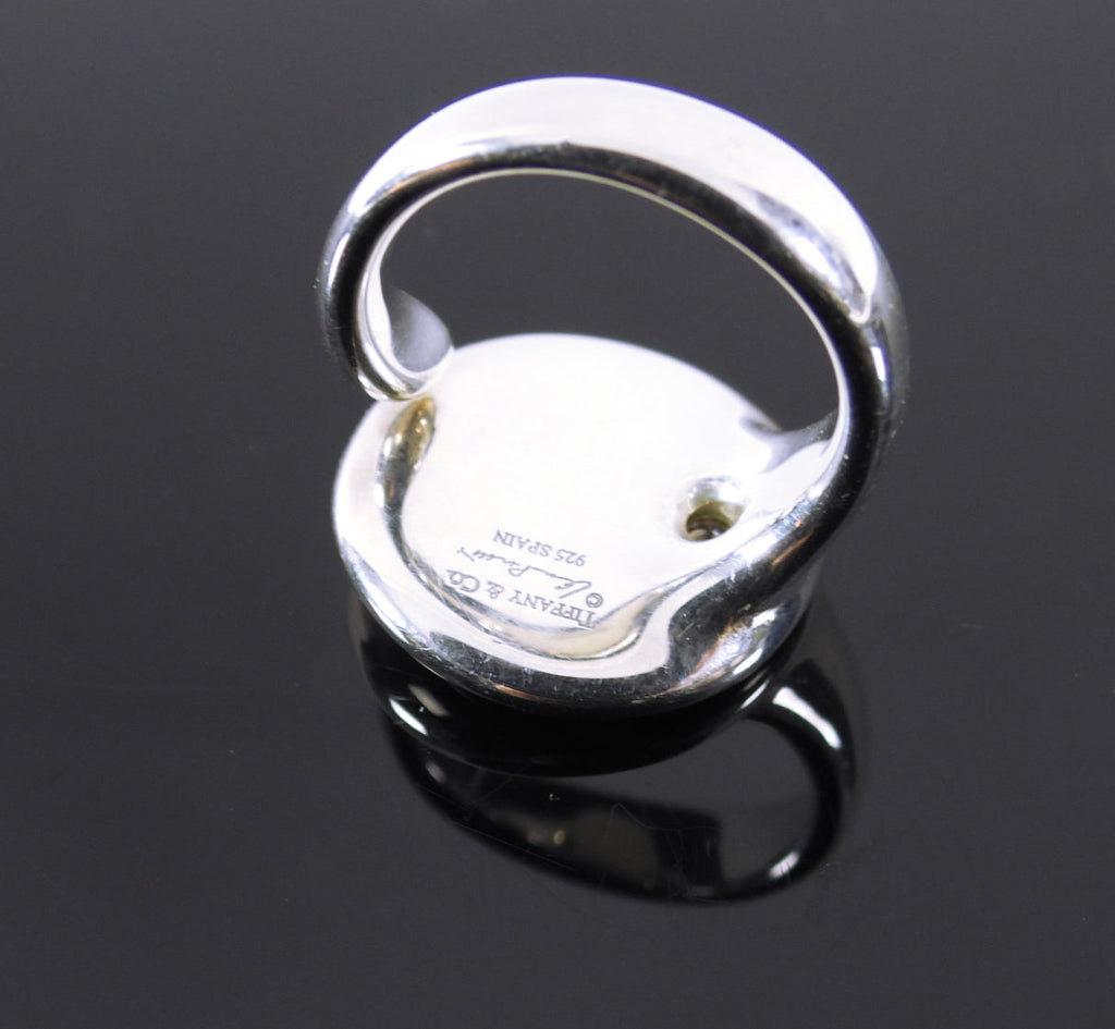 Tiffany & Co. x Elsa Peretti Sterling Silver Diamond Full Circle Ring