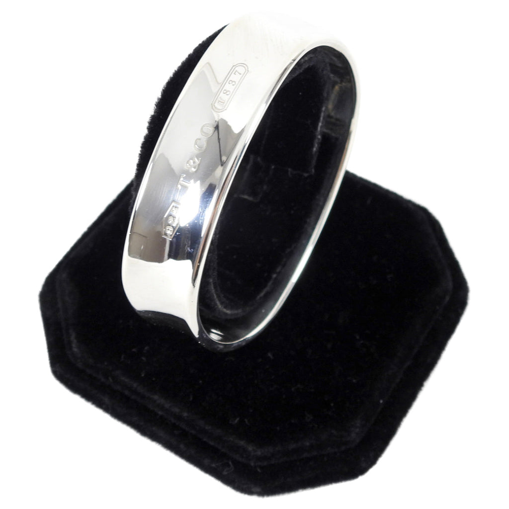 Tiffany & Co. 1837 Sterling Silver Square Profile Bangle Bracelet