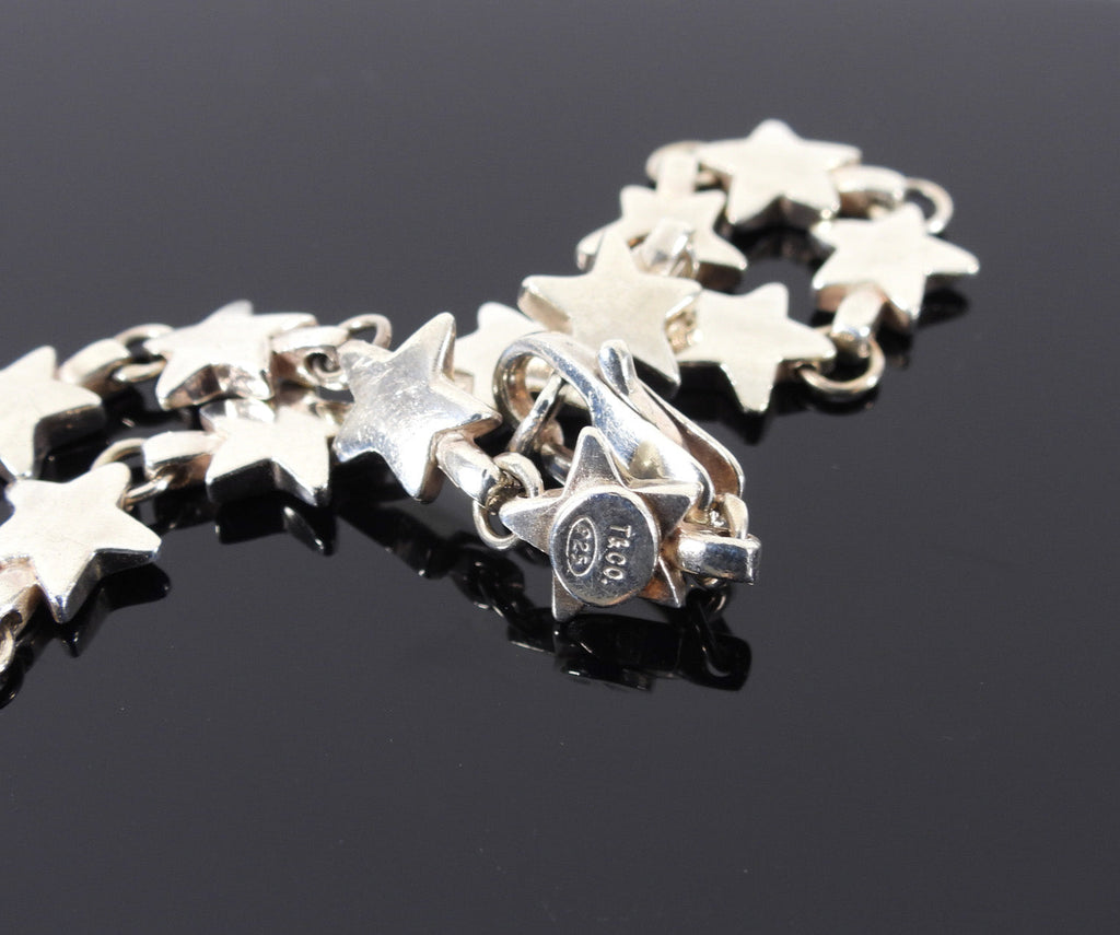 Tiffany and Co.  Vintage Sterling Silver Star Bracelet
