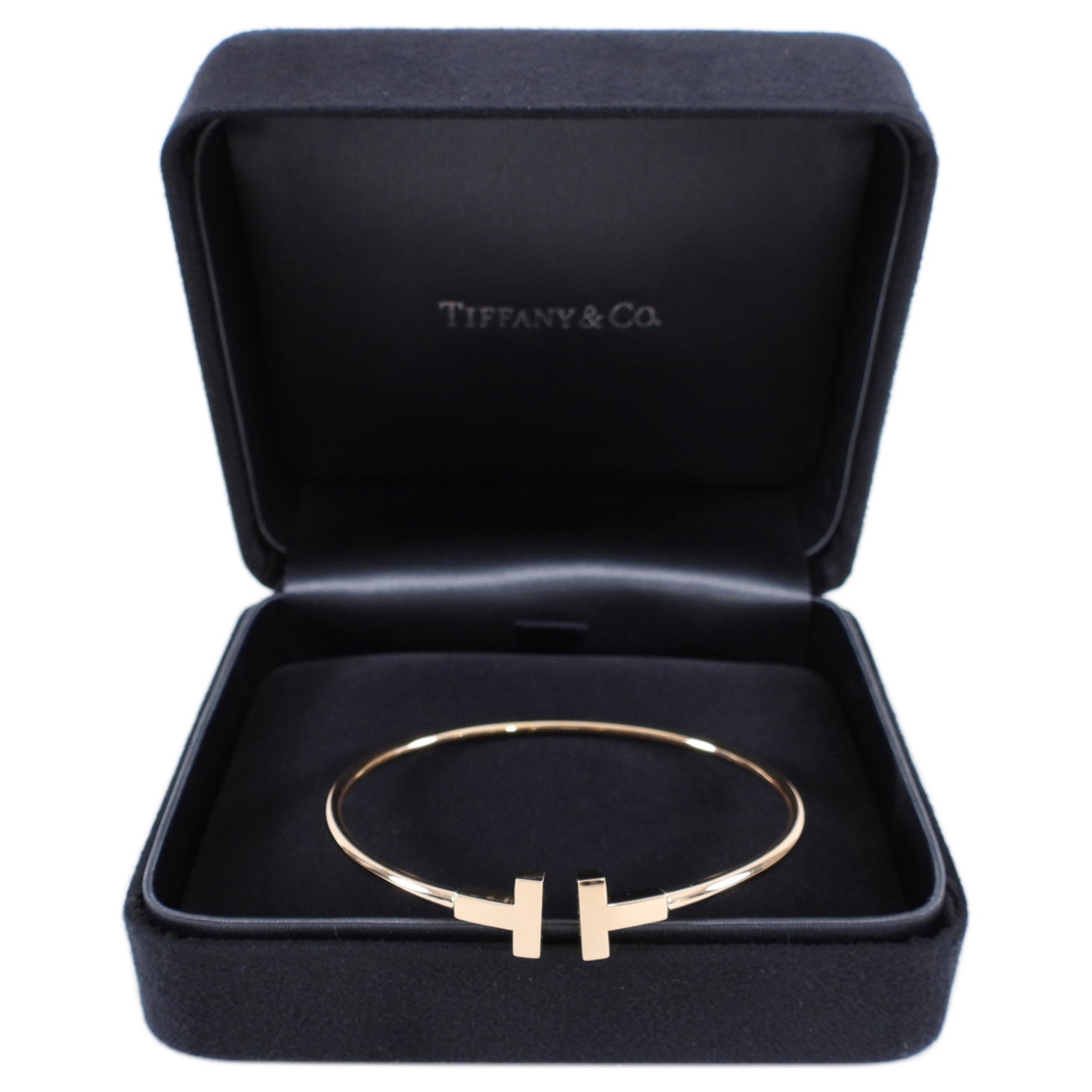 Tiffany & Co. 18k Rose Gold T Wire Bracelet