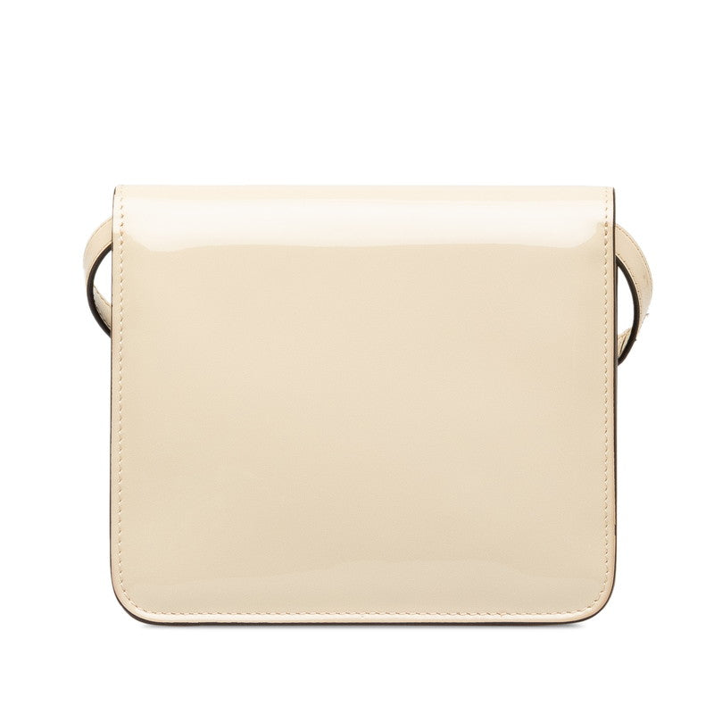 Fendi Calligraphy Patent Leather Shoulder Bag