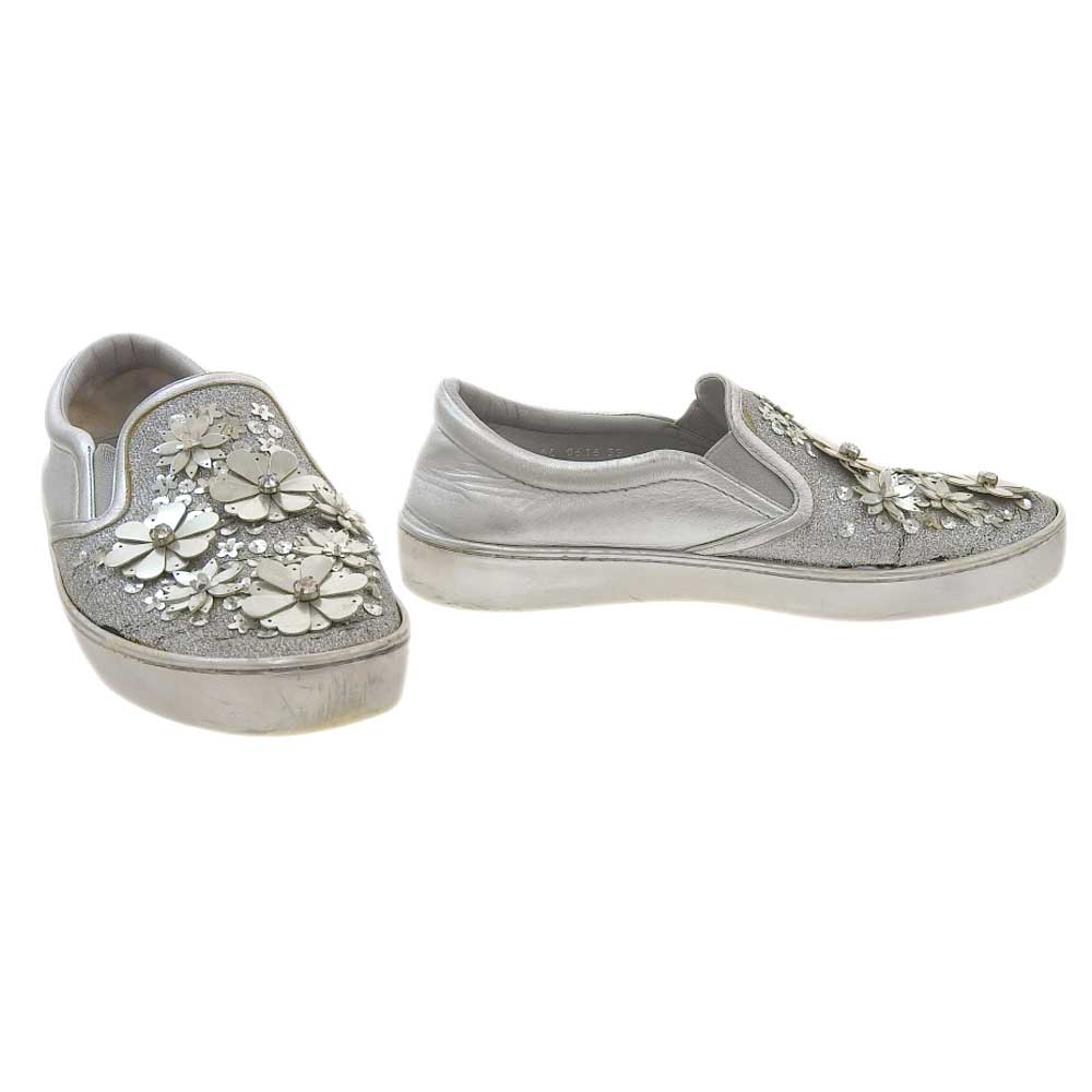 Dior Slip-On Sneakers Silver 39